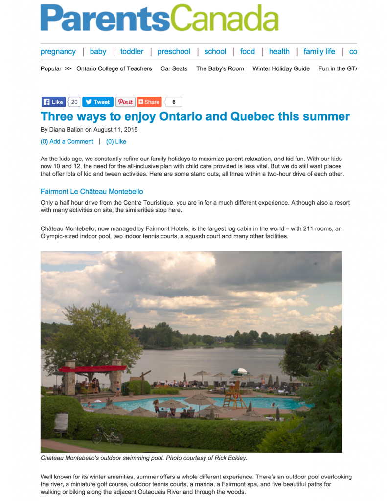 Three ways to enjoy Ontario and Quebec this summer