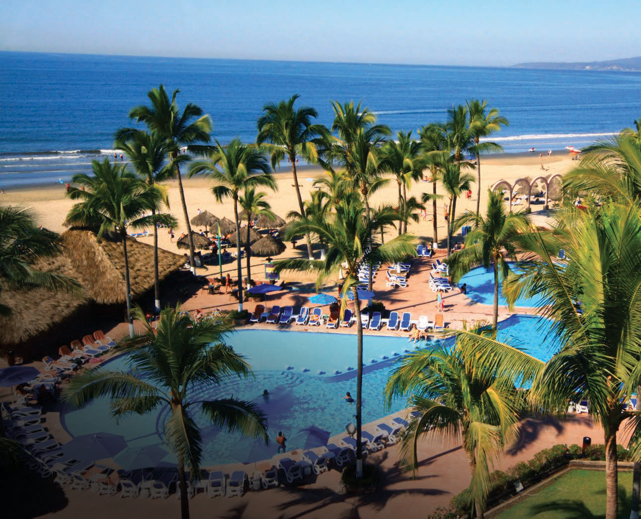 The 274-room Occidental Grand Nuevo Vallarta is located on Bahía de Banderas, a beautiful stretch of sand on the Pacific coast.